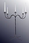 Tischkerzenständer schwarz ø 80cm
